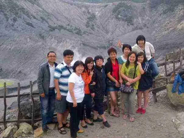Bandung tour and car rental customers enjoying a group trip with MPV Holiday