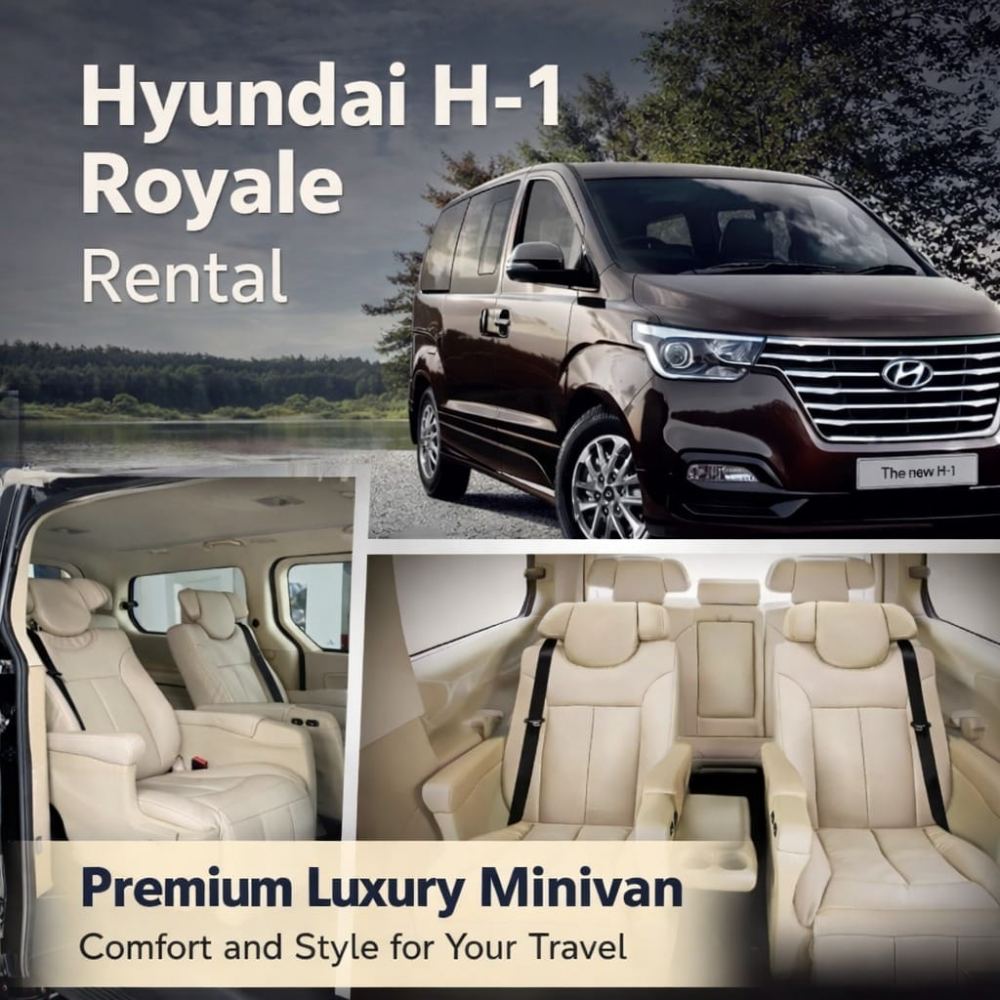 Hyundai H1 Royale luxury minivan available for Bandung car rental